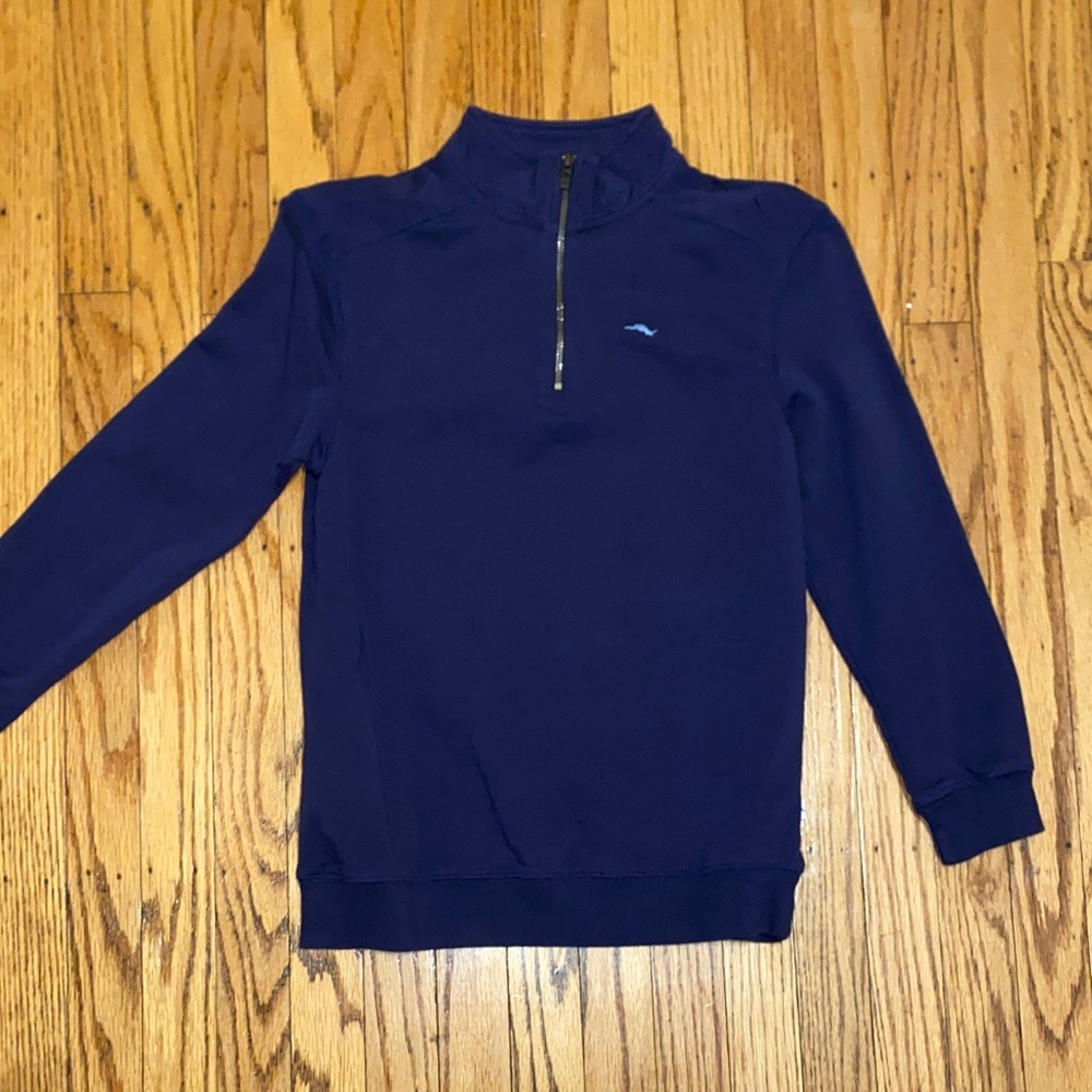 Tommy Bahama Deep Blue Zip-Up Sweater